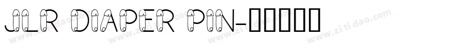 JLR Diaper Pin字体转换